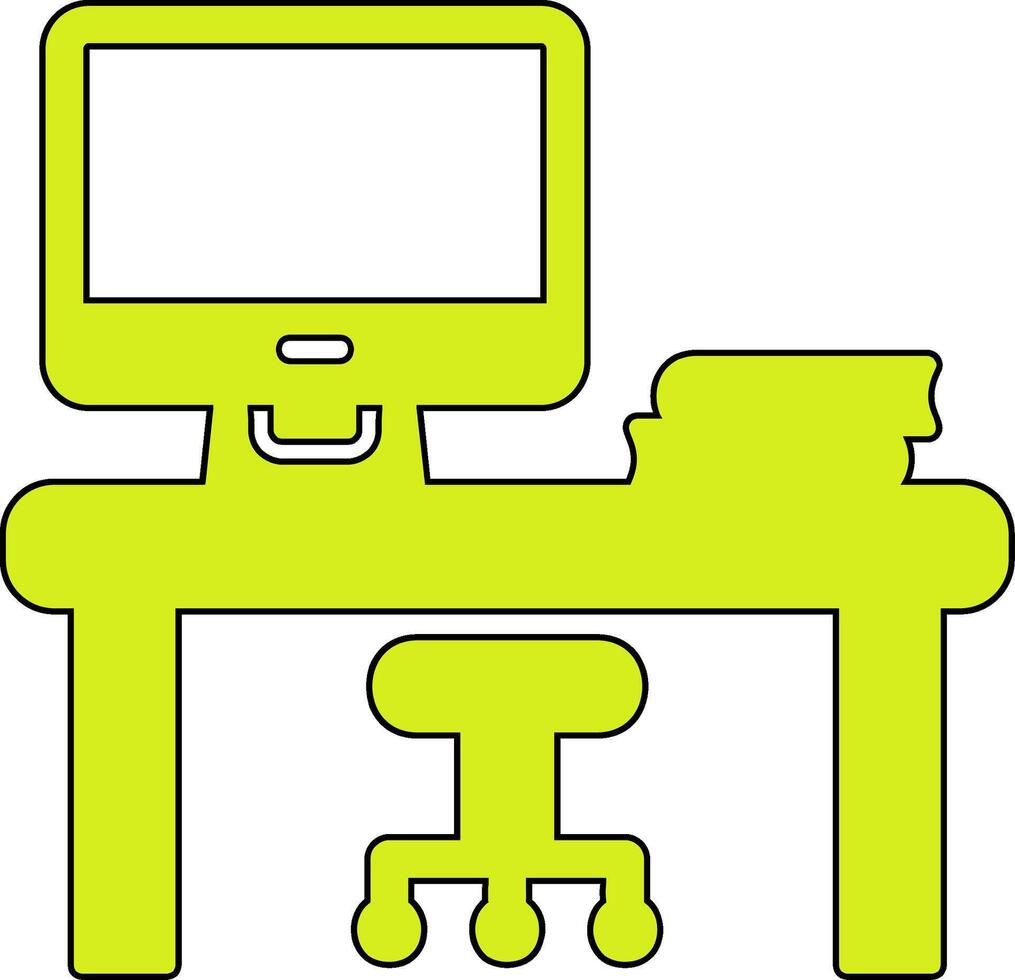icono de vector de escritorio