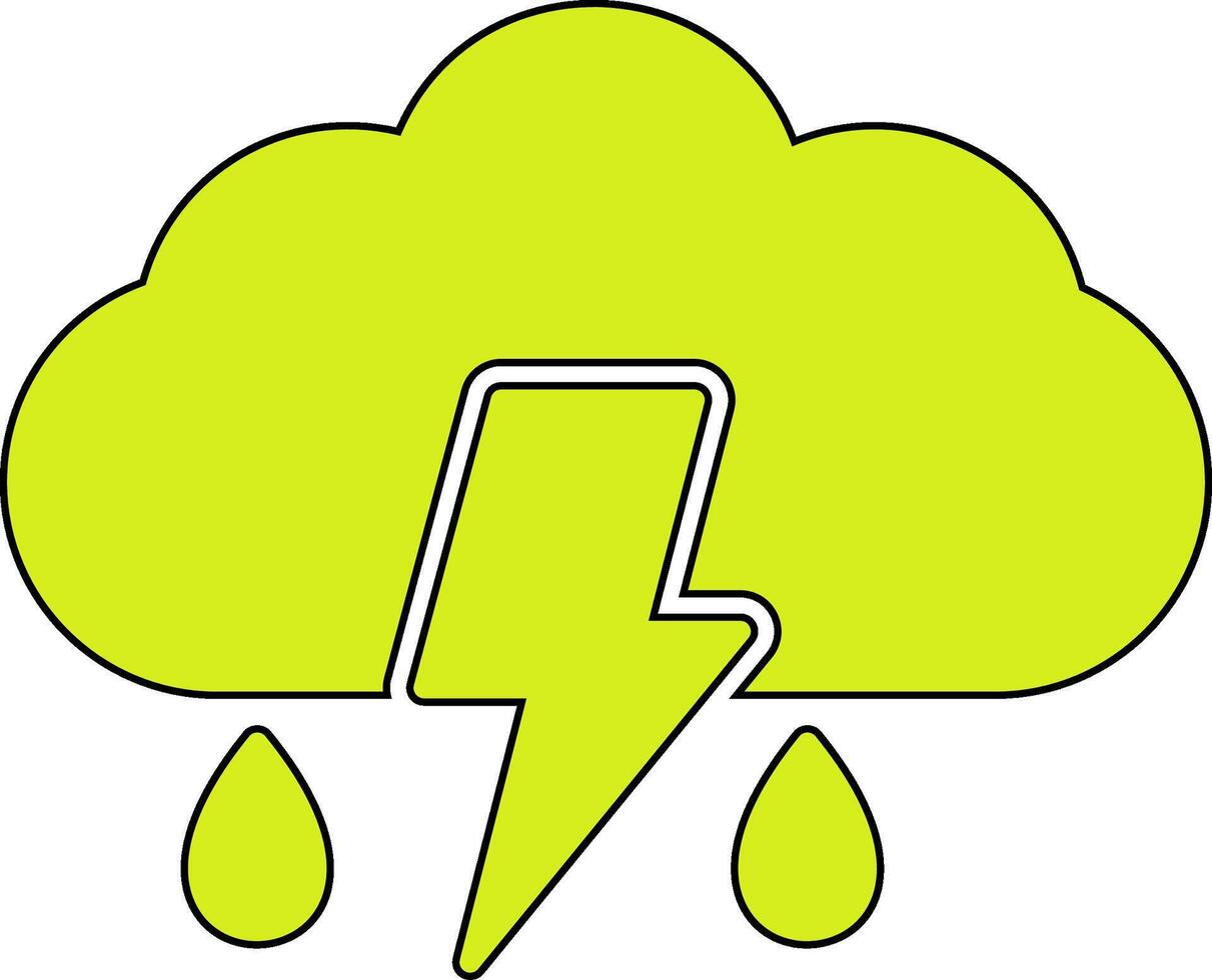 Thunder Vector Icon