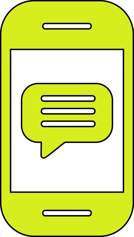 Phone Message Vector Icon