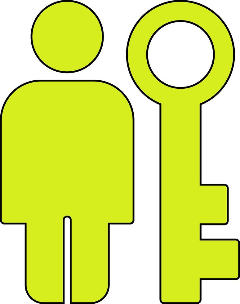 Key Person Vector Icon