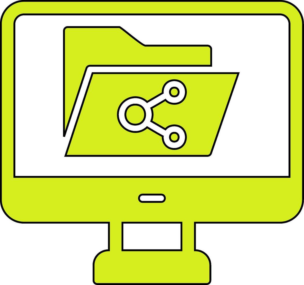 File Sharing Vector Icon