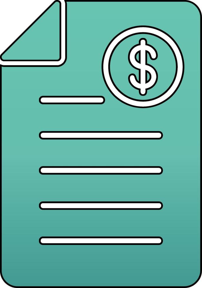 Shopping Invoice Vector Icon