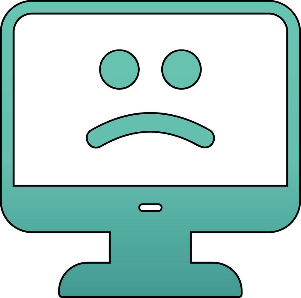 Blue Screen Vector Icon