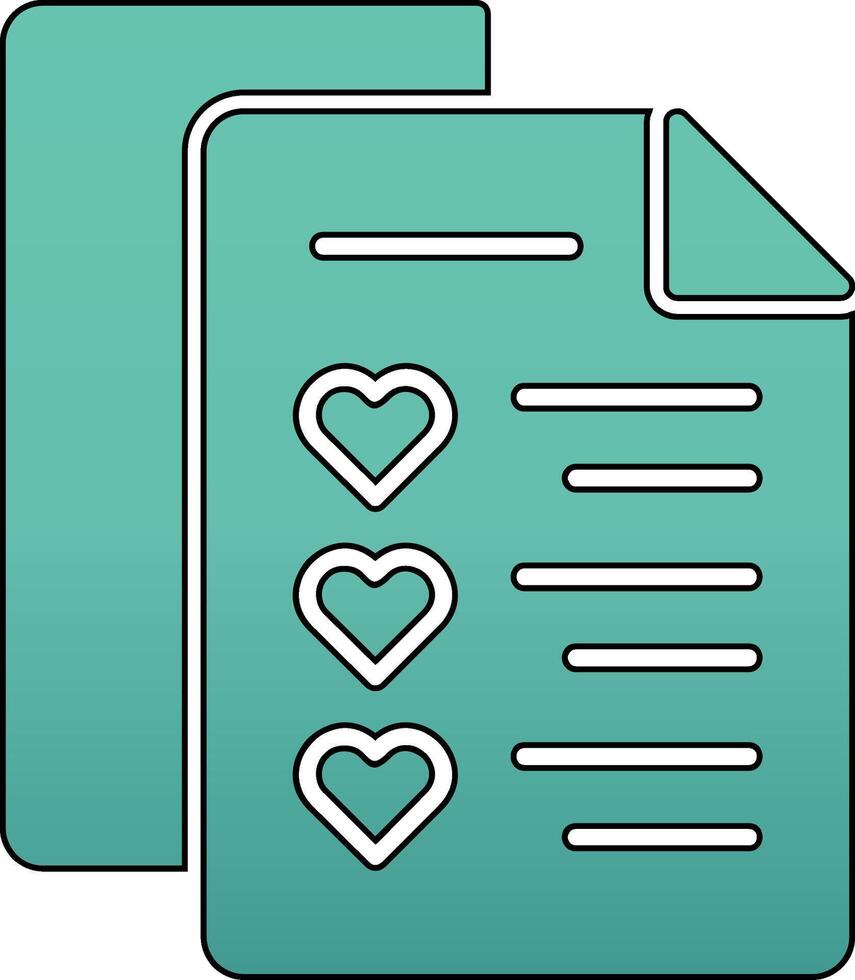 Wishlist Vector Icon