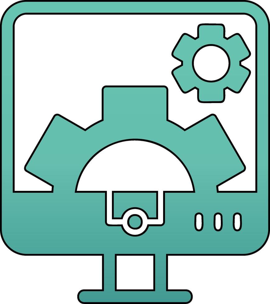 Computer Settings Vector Icon