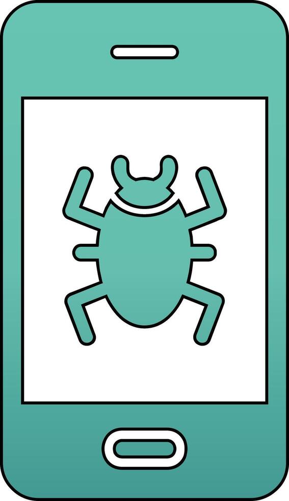 Mobile Virus Vector Icon