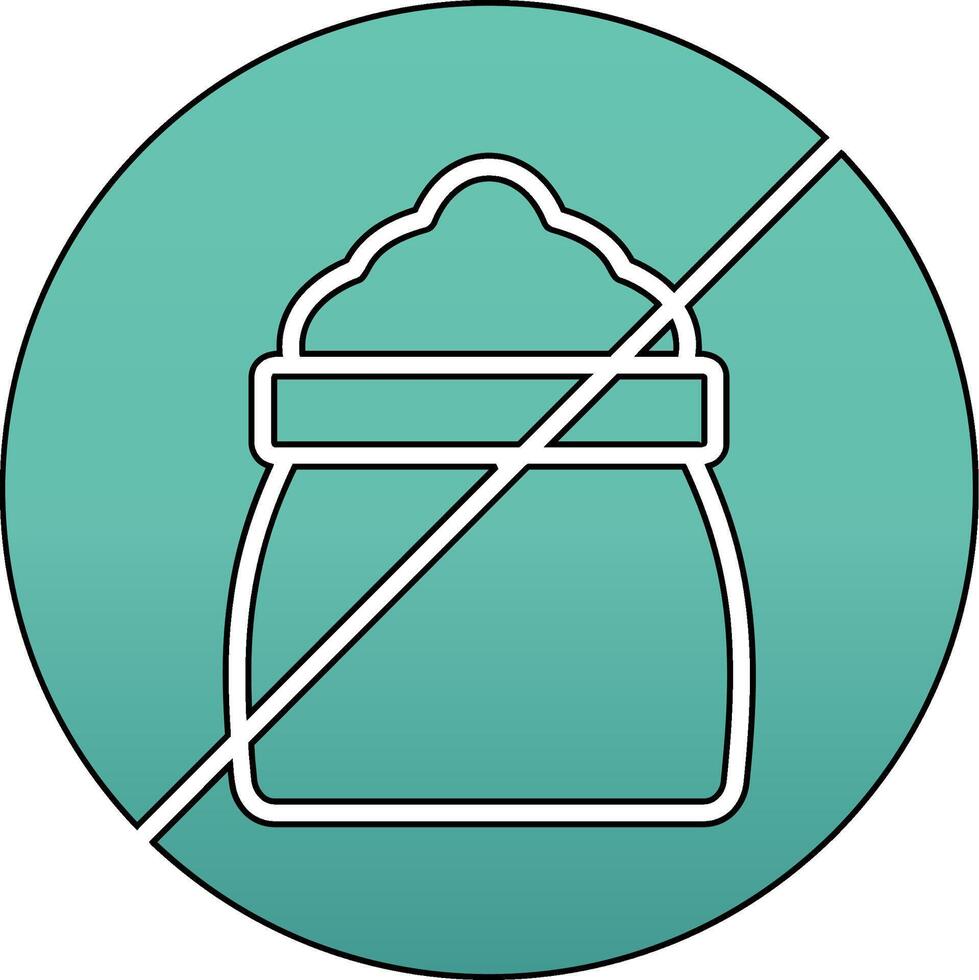 No Sugar Vector Icon