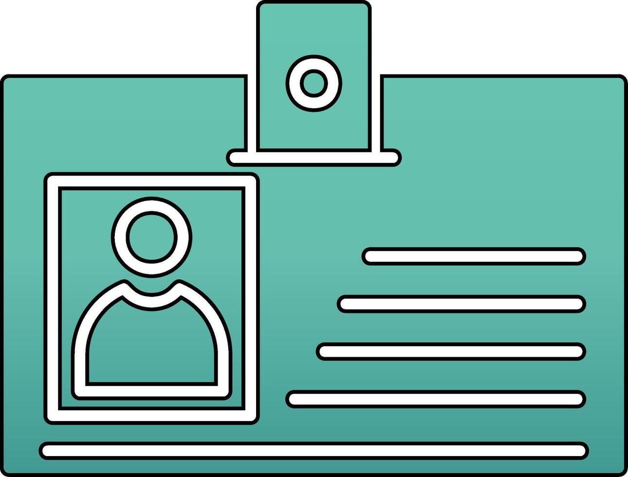 Id Card Vector Icon
