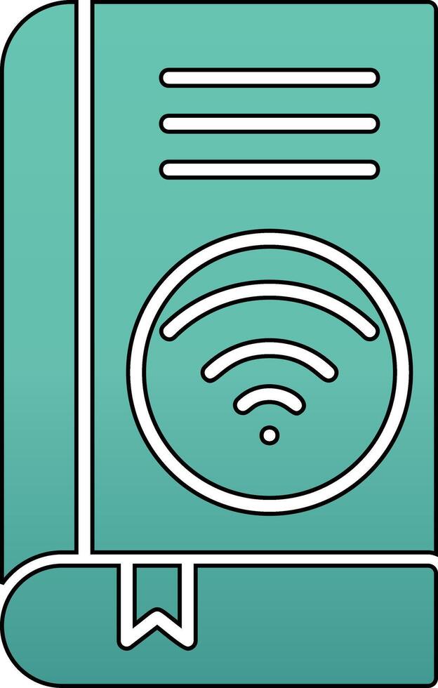 Wifi book Vector Icon