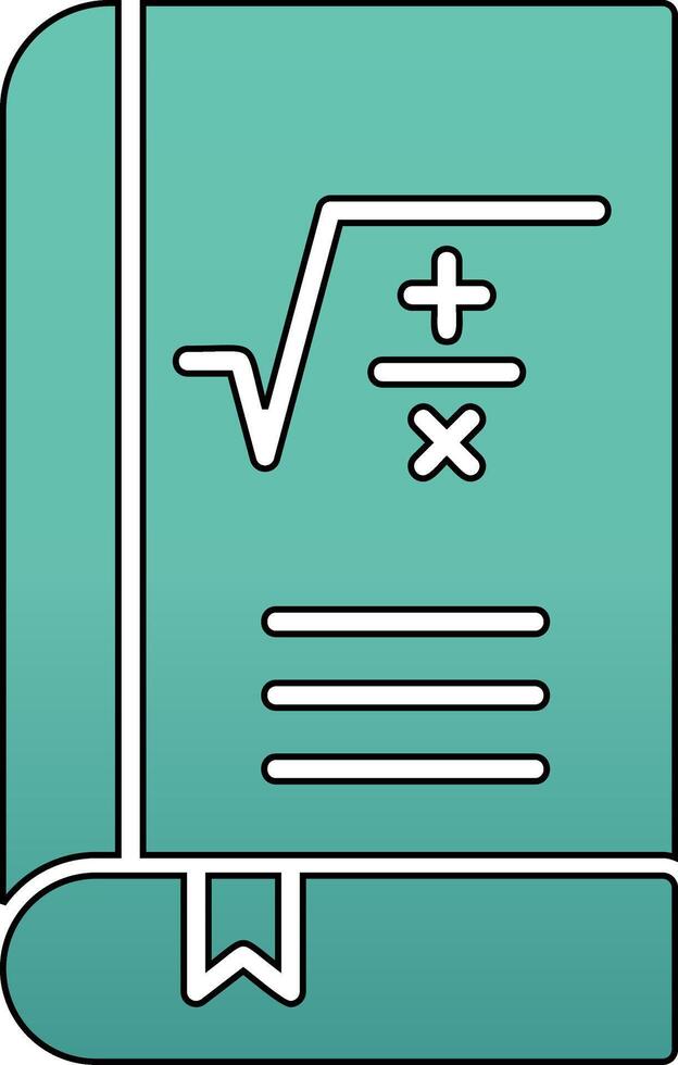 Maths Book Vector Icon