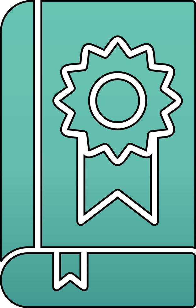 Book Medal Vector Icon