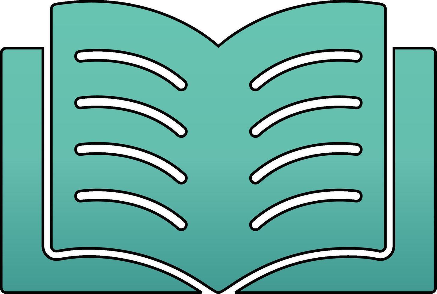 Open Book Vector Icon