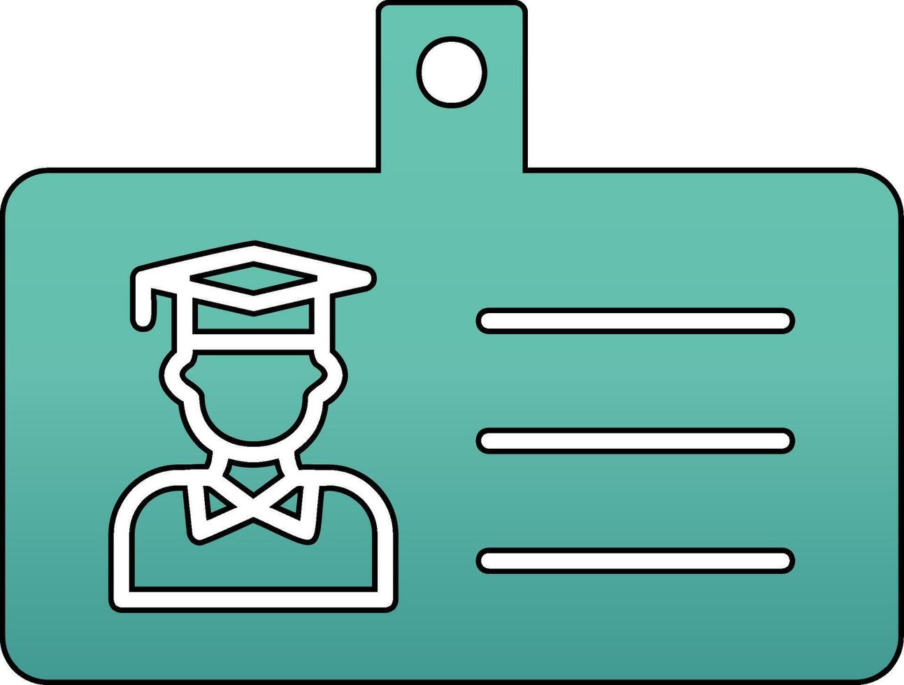 Student Id Card Vector Icon