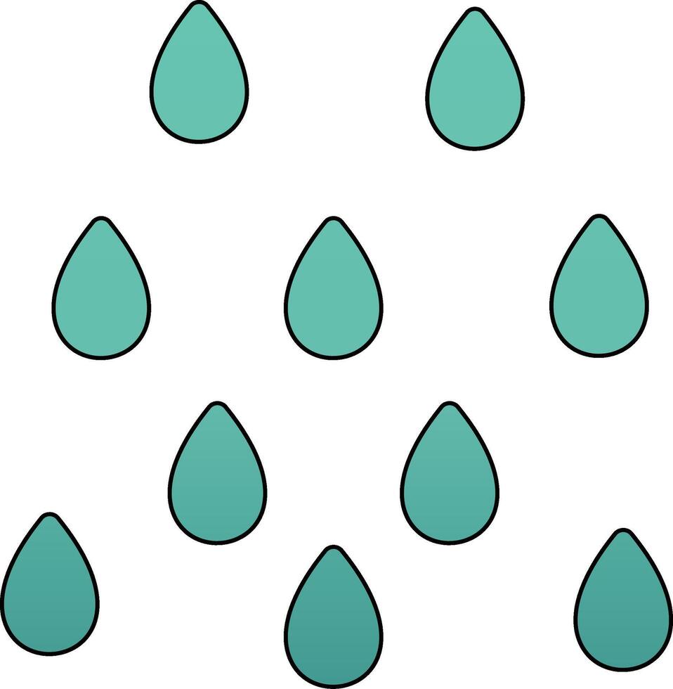 Rain Vector Icon