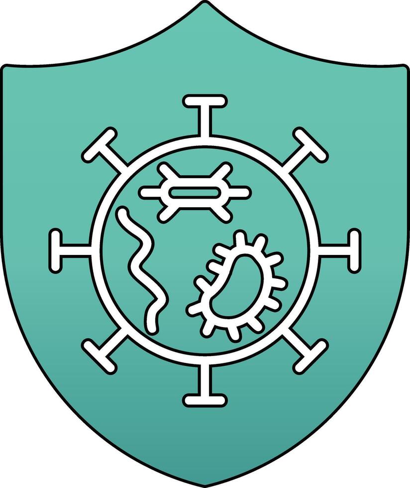 Germs Protected Vector Icon