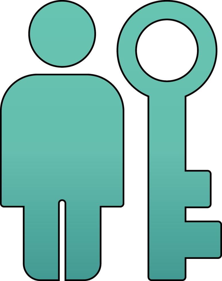 Key Person Vector Icon