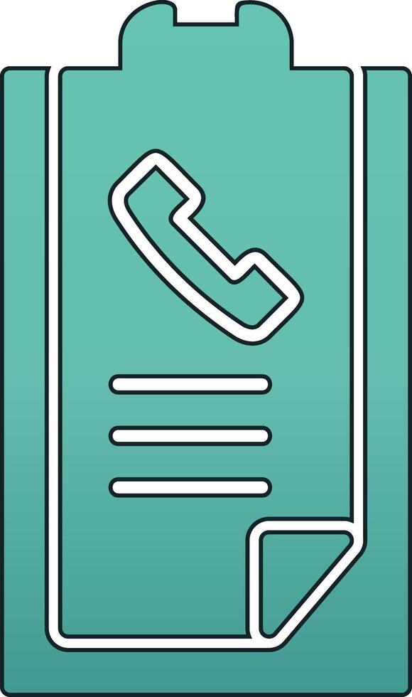 Call list History Vector Icon