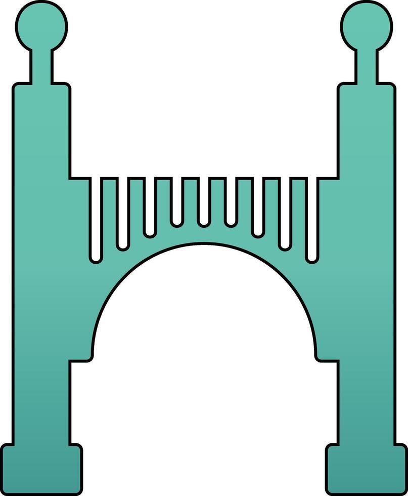 icono de vector de puente