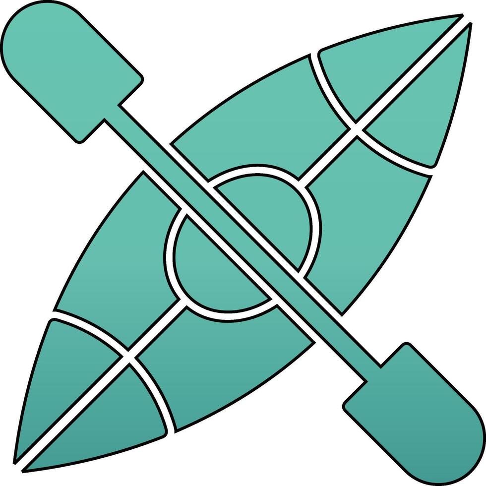 Kayak Boat Vector Icon