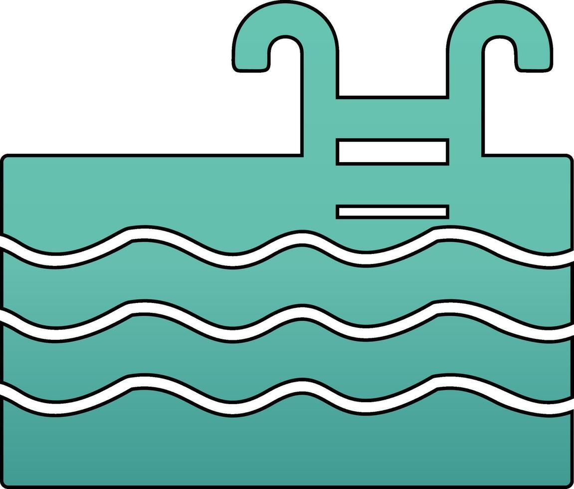 icono de vector de piscina