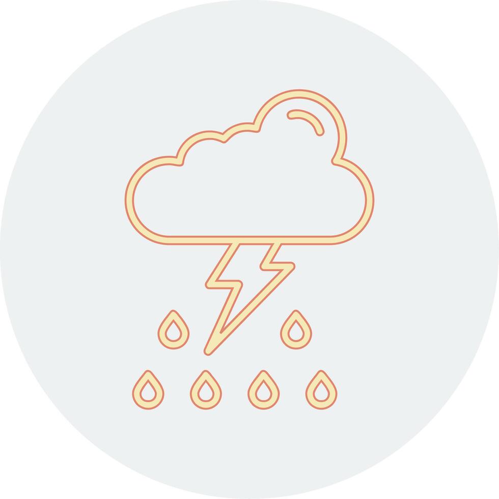 Thunder storm Vector Icon