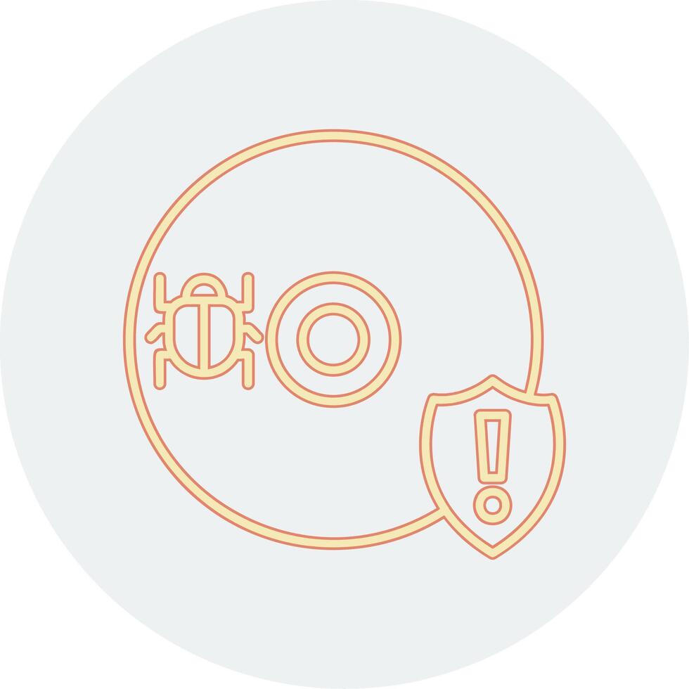 Cd Virus Vector Icon