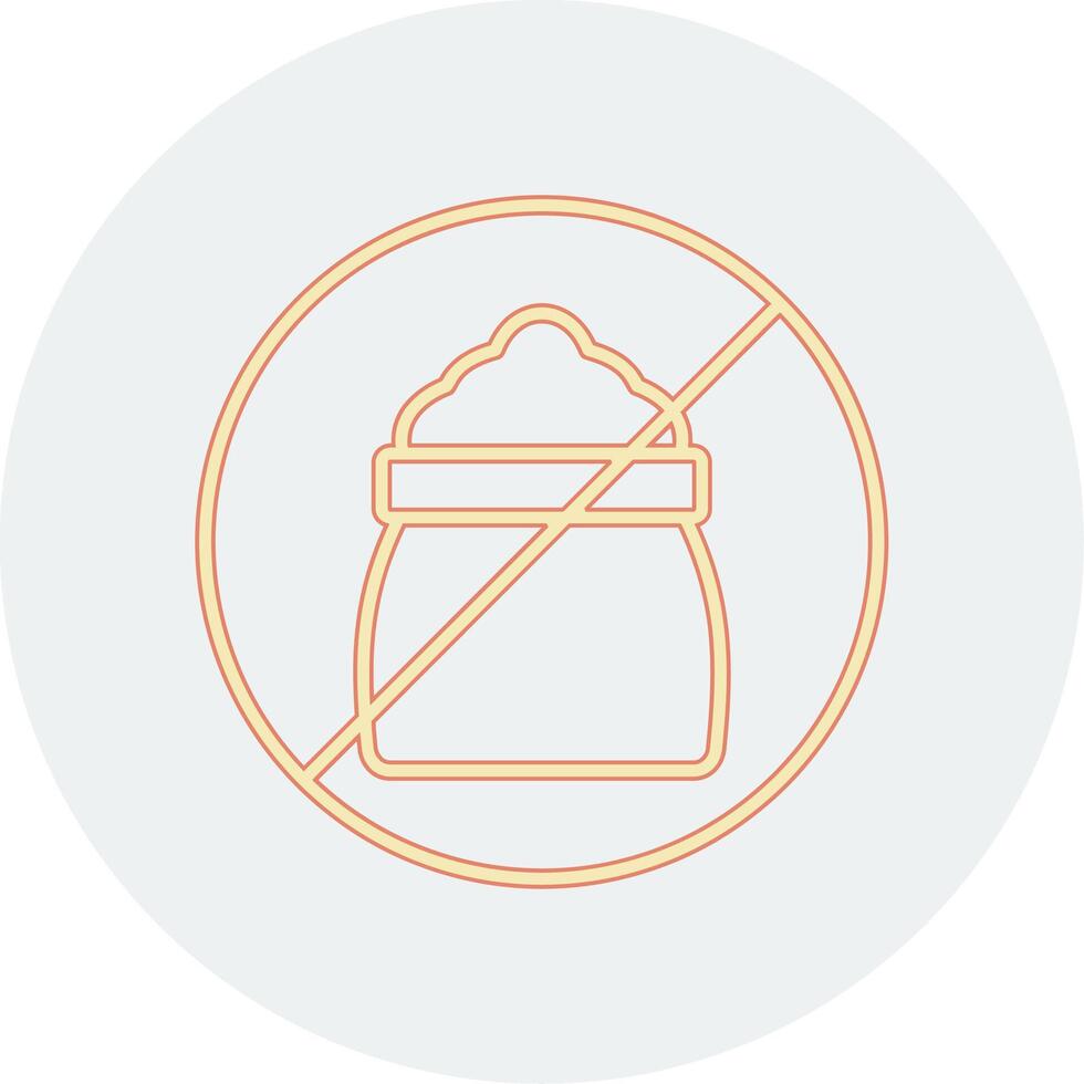 No Sugar Vector Icon