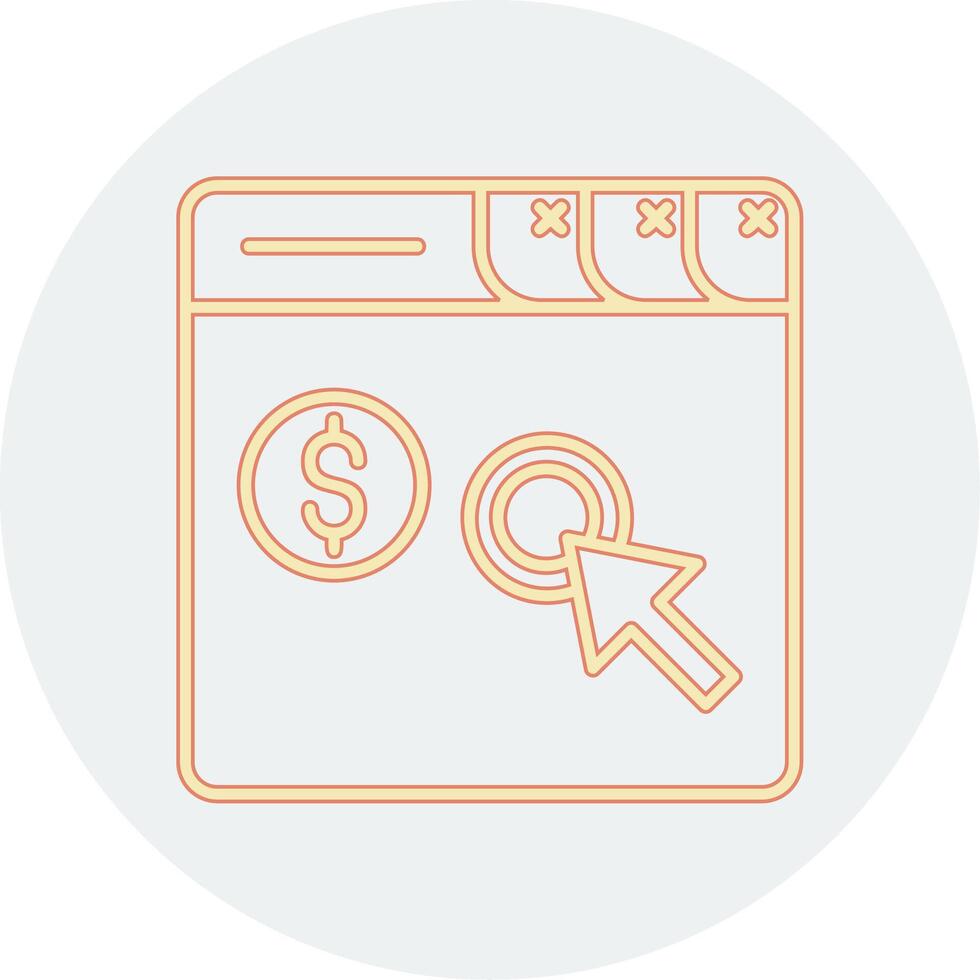 Pay Per Click Vector Icon