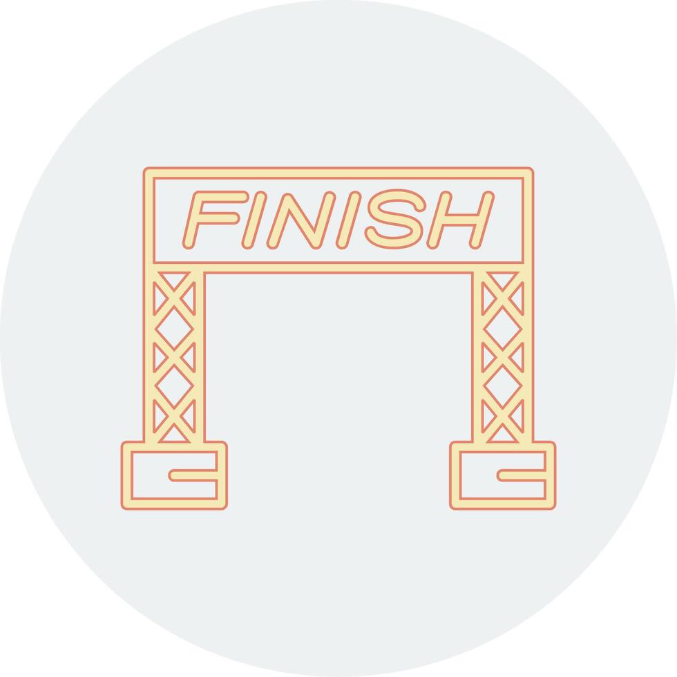 Finish Line Vector Icon