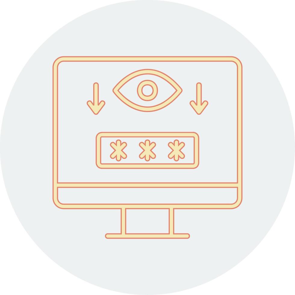 Computer Spyware Vector Icon