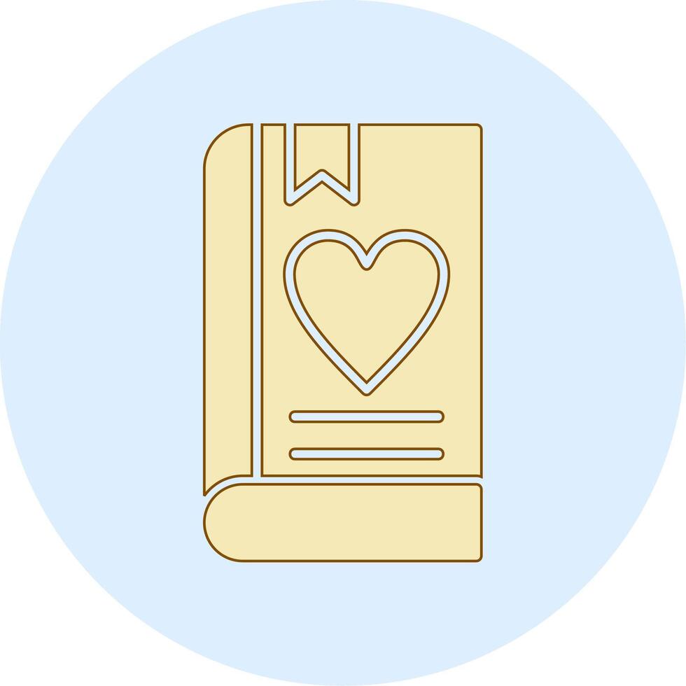 amor libro vector icono