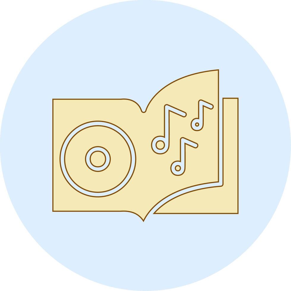 icono de vector de libro de audio