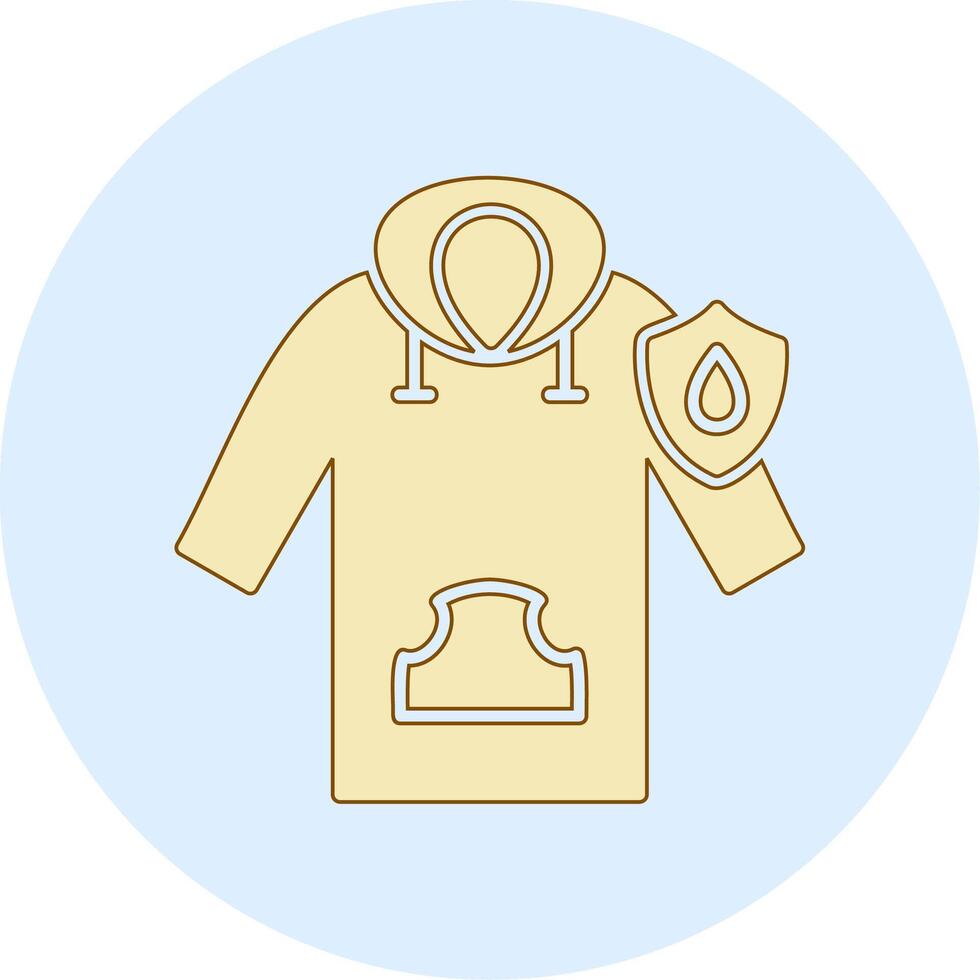 Waterproof Hoodie Vector Icon