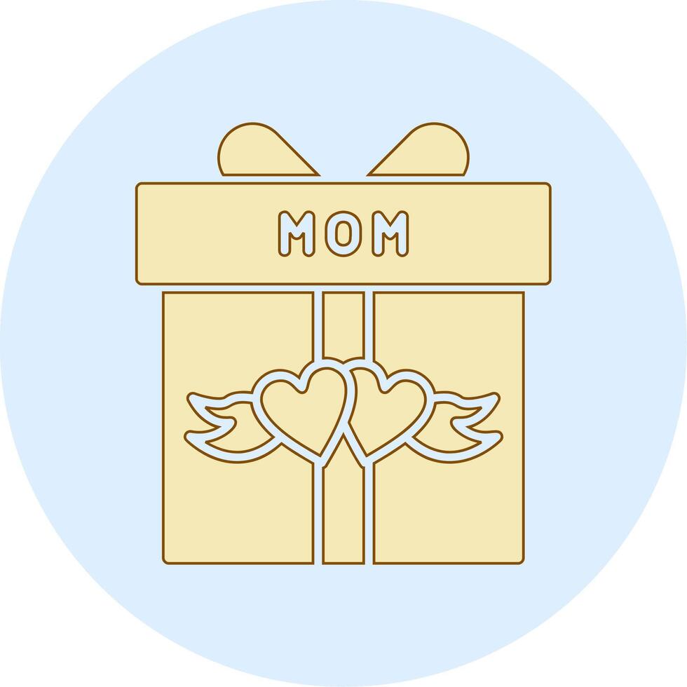 icono de vector de caja de regalo