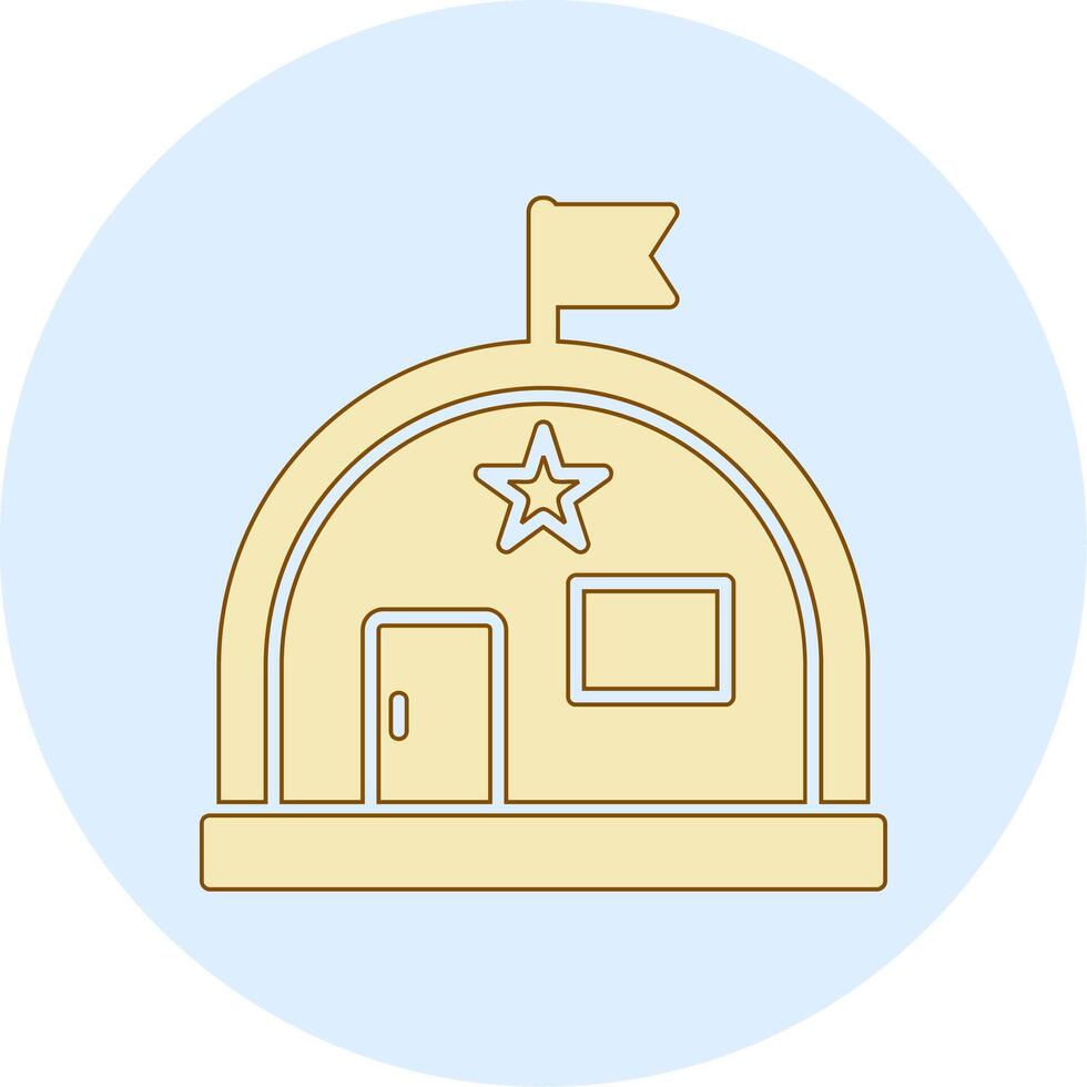 Military Warehouse Vector Icon