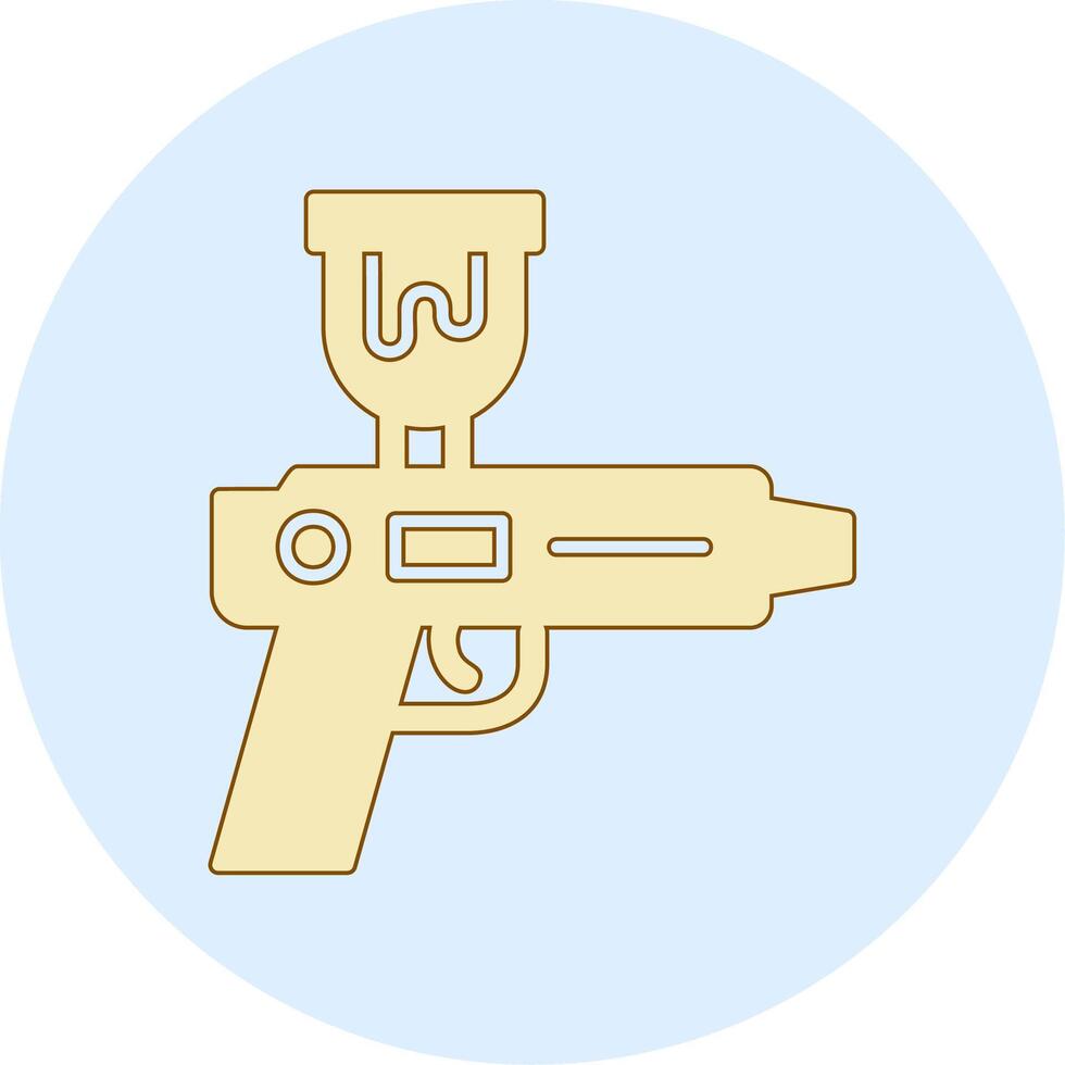 rociar pistola vector icono