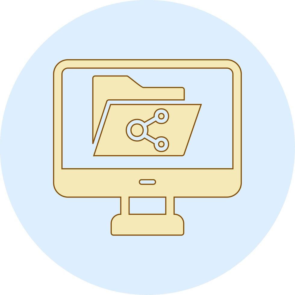 File Sharing Vector Icon