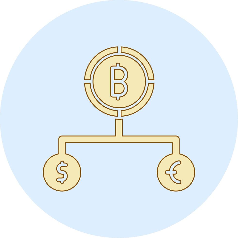Divide Currency Vector Icon