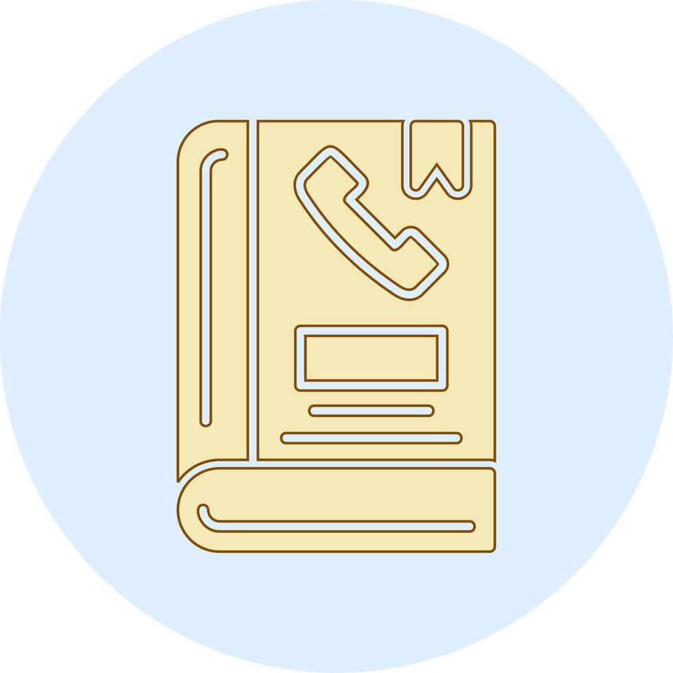 Phone Book Vector Icon