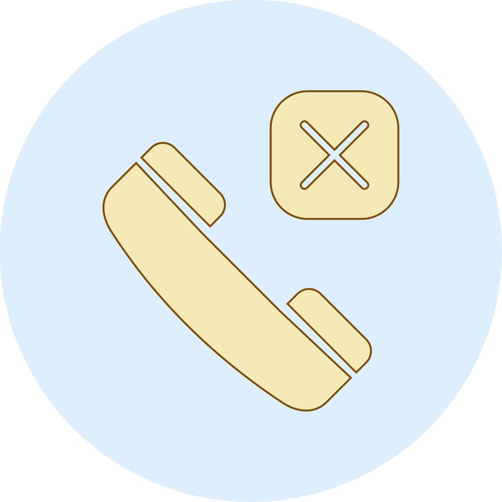 Call Rejected Vector Icon
