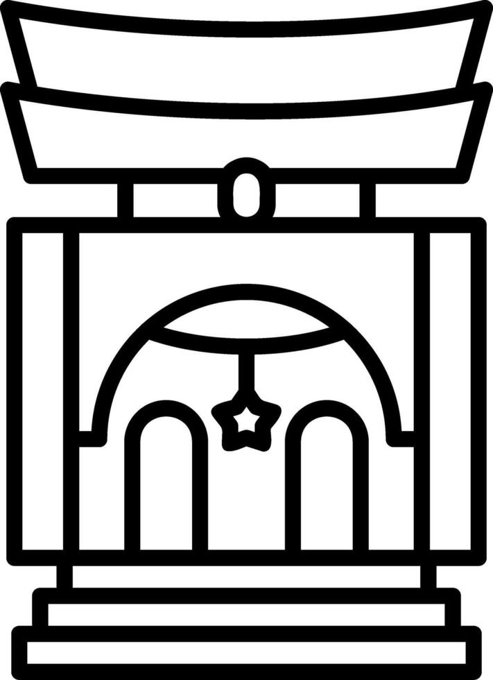 santuario vector icono