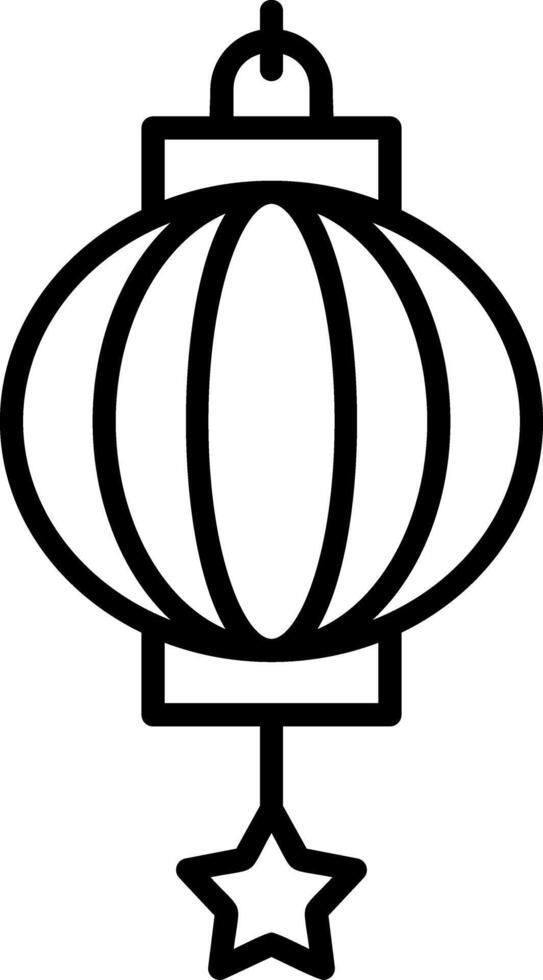 Chinese Lantern Vector Icon