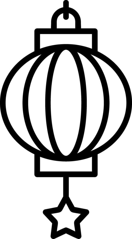 Chinese Lantern Vector Icon