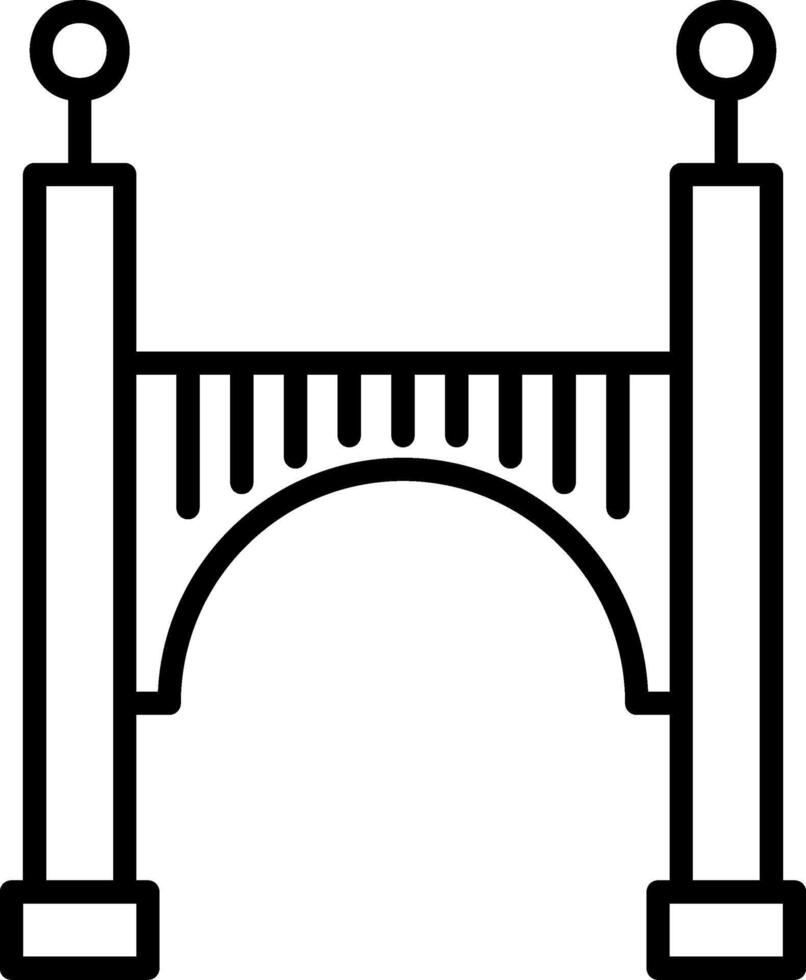 icono de vector de puente