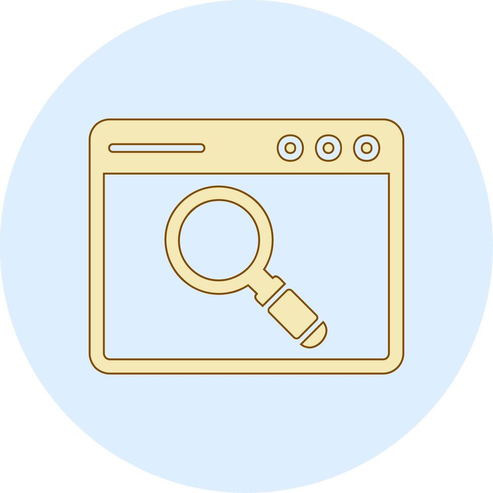 Browser Searching Vector Icon