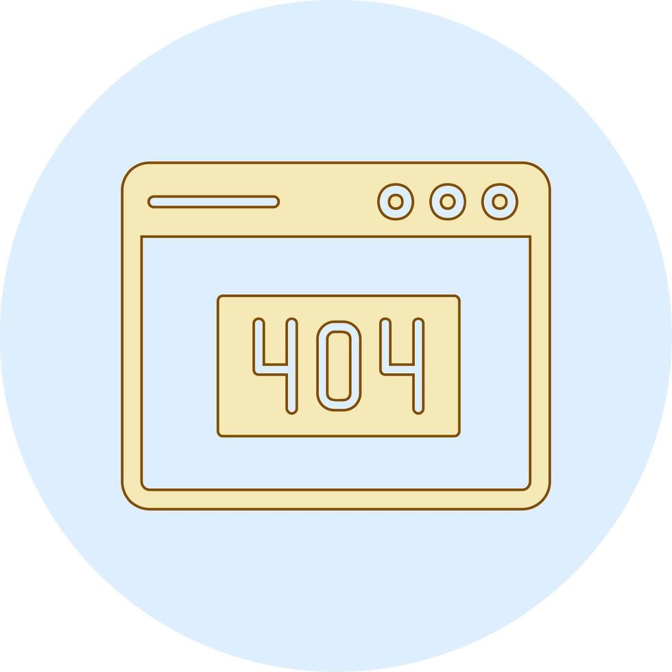 404 Error Vector Icon