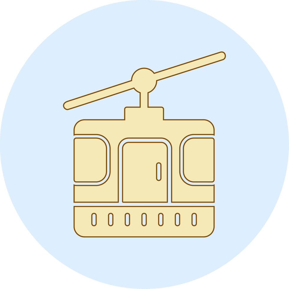 Cable Car Cabin Vector Icon