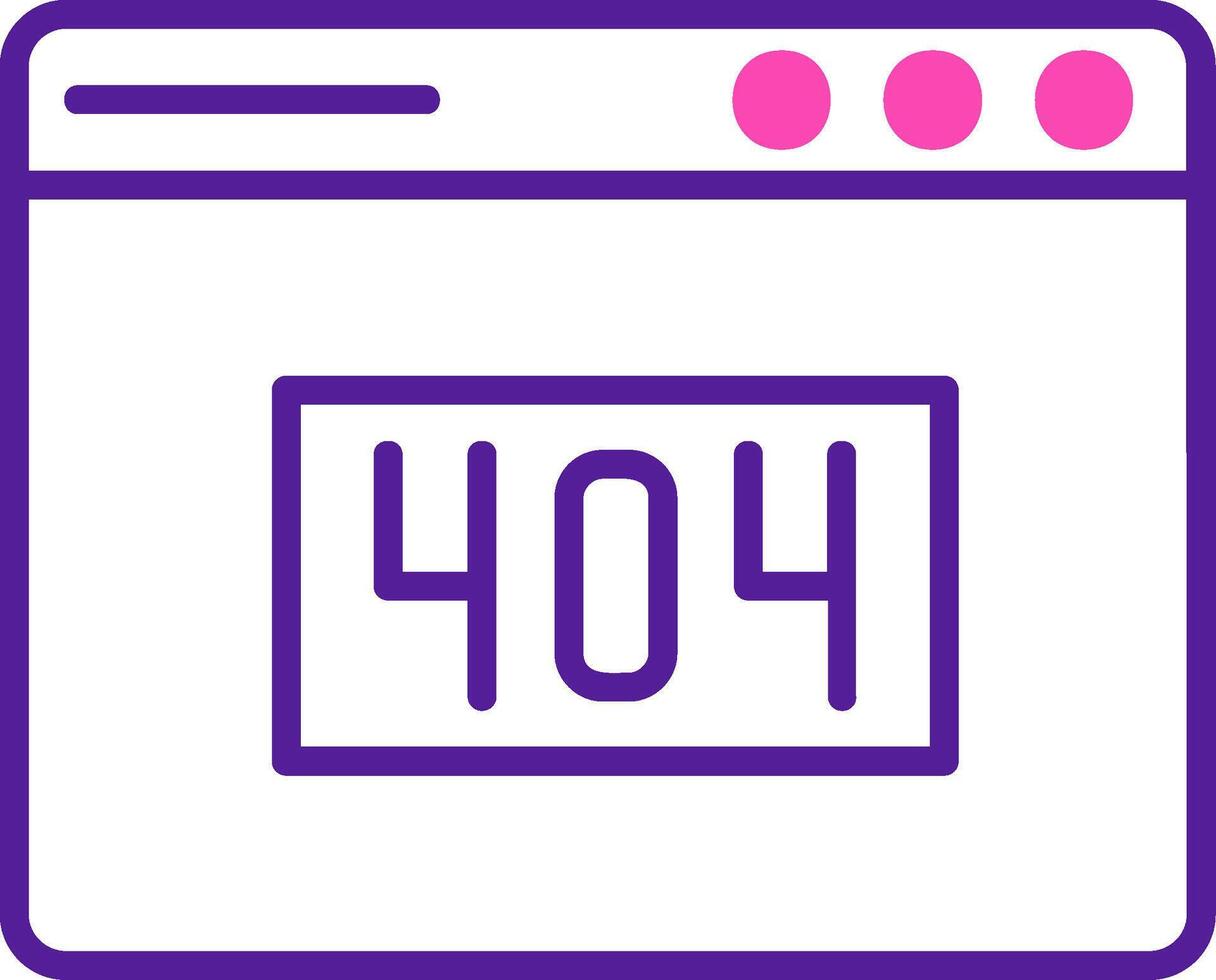 404 Error Vector Icon