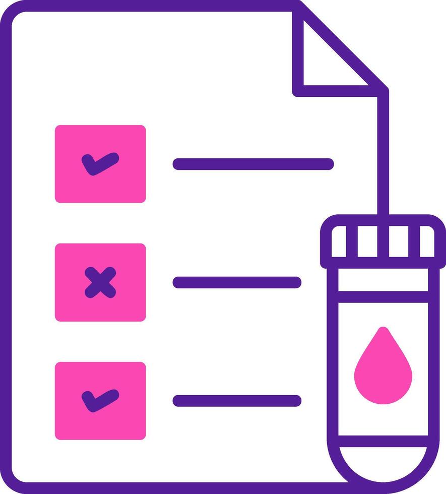 Medical Test Report Vector Icon