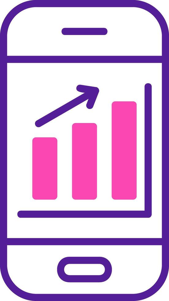 Mobile Analytics Vector Icon